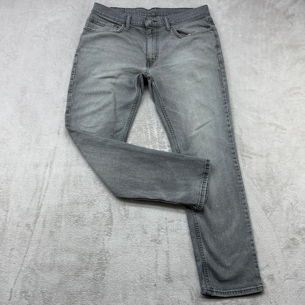 Levi's 511 Slim Fit Jeans Mens 34x30 Gray Stretch Denim Preppy Streetwear